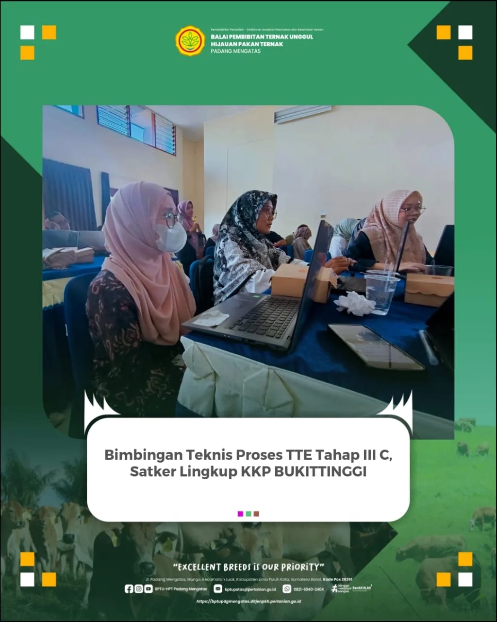 Bimbingan Teknis Proses TTE Tahap III C,  Satker Lingkup KKP Bukittinggi