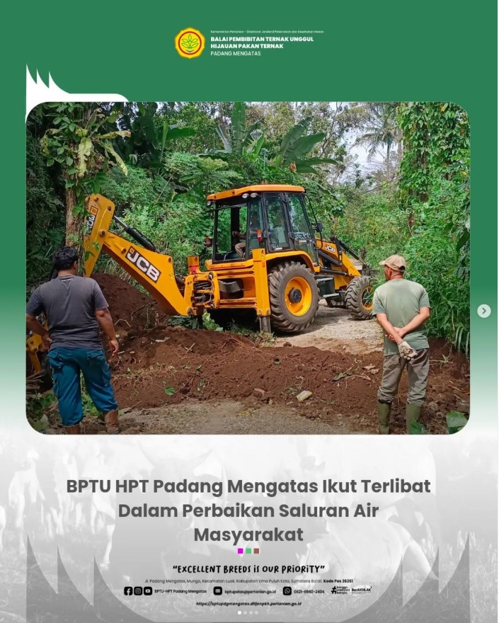 Tim Sarana Prasarana BPTU HPT Padang Bantu Perbaikan Saluran Air untuk Masyarakat